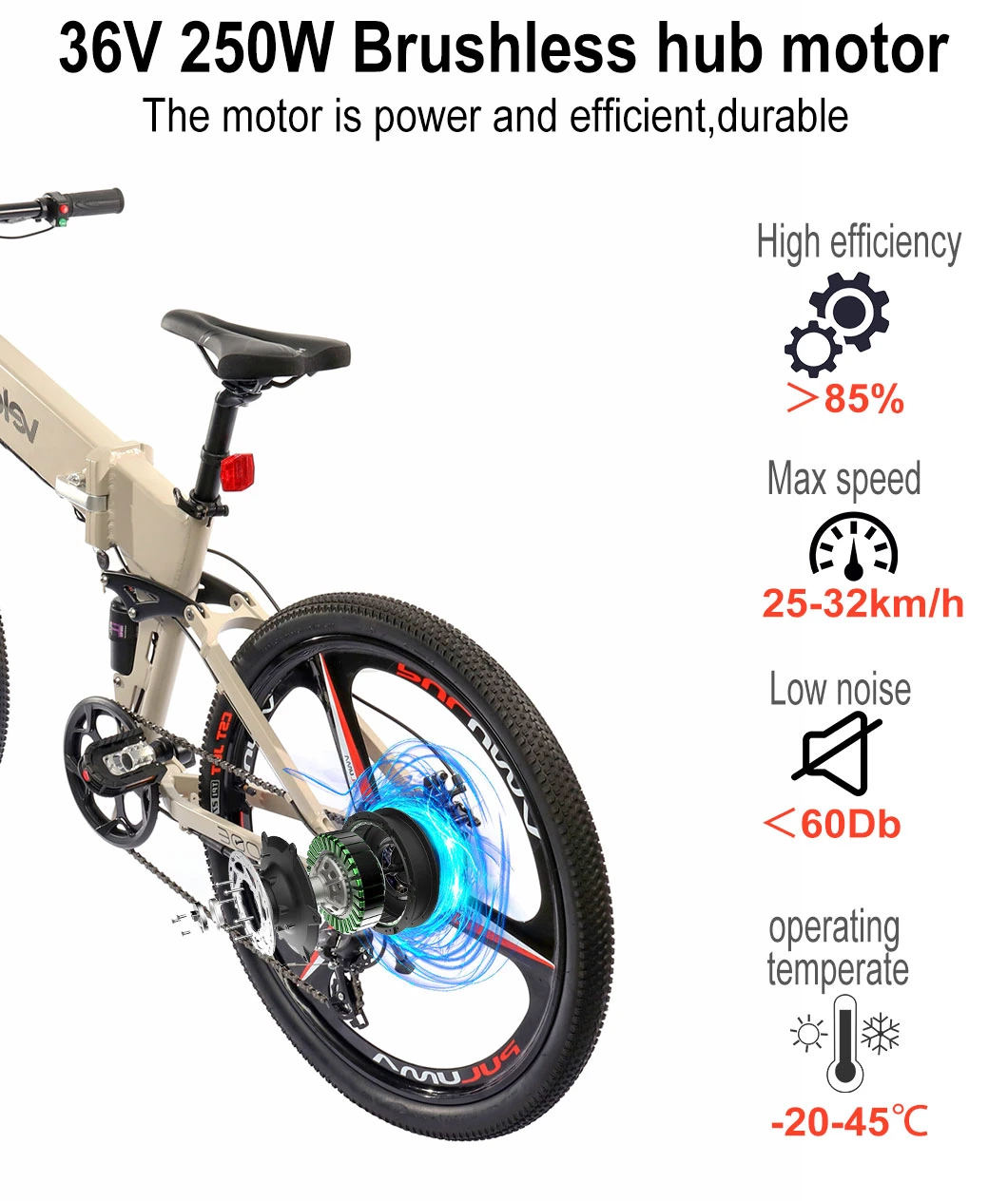 26&quot; Shimano 7 Speeds Folding Fat Electric Bike with LCD Display