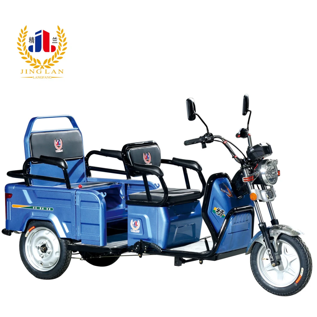 Hot-Sale Recreational Electric Tricycle Fashion E Trike in City High Quality Three Wheelers for Passenger