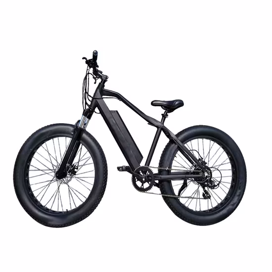 500W/750W/1000W 26 Inch 100 Nm Shimano 7-Speed MTB Fat Tire Electric Mountain Bike Snow Cruiser E Bike
