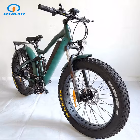 Full Suspension 26 Inch Fat Electric Mountain Bike Big Tire 26*4.8 Tire off- Road E Bike 1000W Rear Motorcycles Big Power Snow E Bike with CE